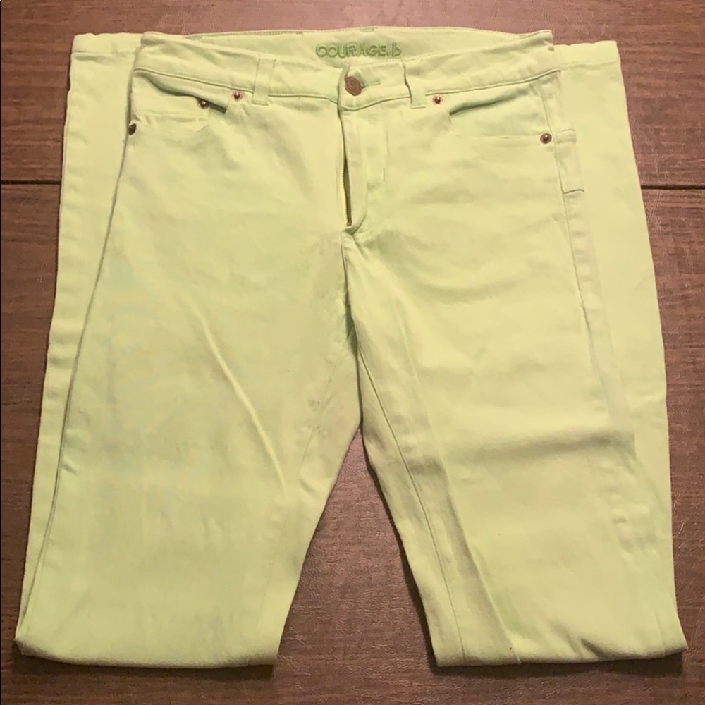 Courage b Light Green Jeans